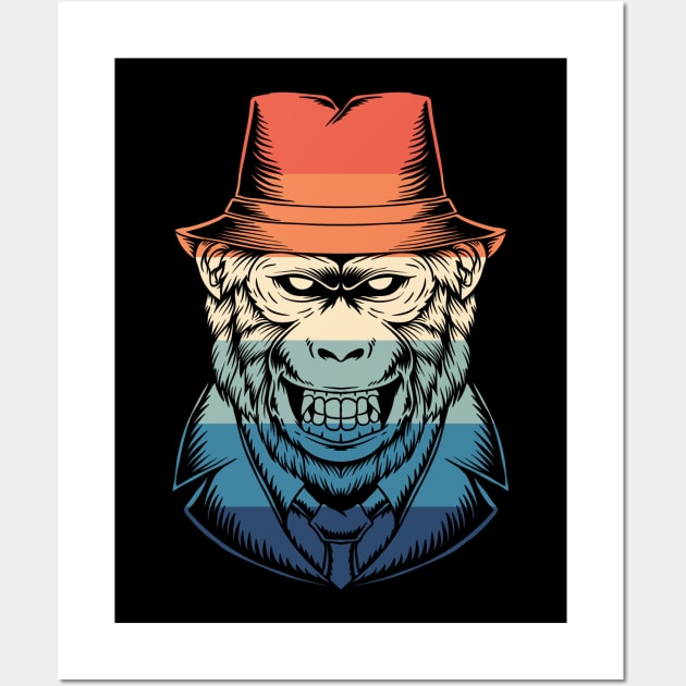 Monkey Classic Boss Wall Art by Rise And Design